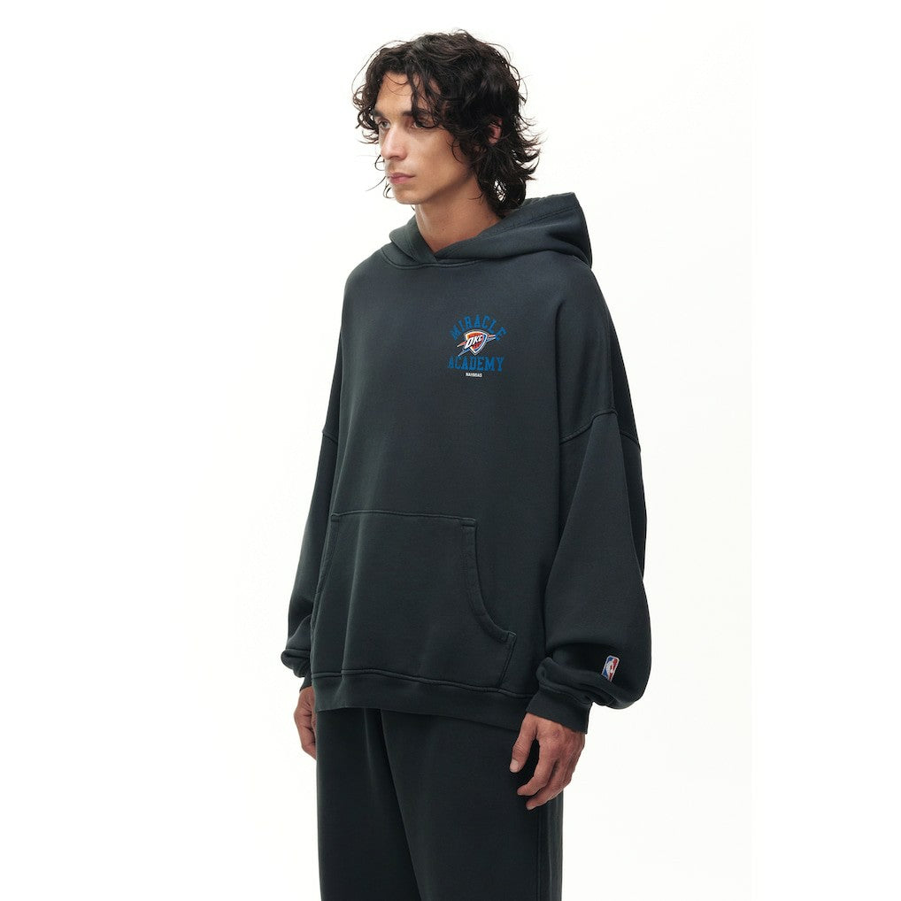 Oklahoma City Thunder Unisex Miracle Academy x NBA Collection Vintage Sunfade Hoodie Heather Black - NBA