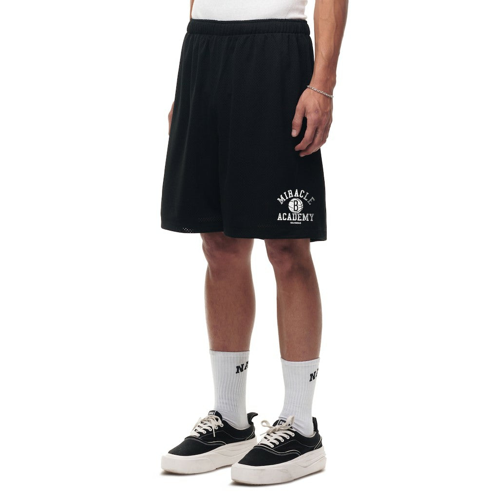Brooklyn Nets Unisex Miracle Academy x NBA Collection Baggy Mesh P.E. Shorts Black - NBA