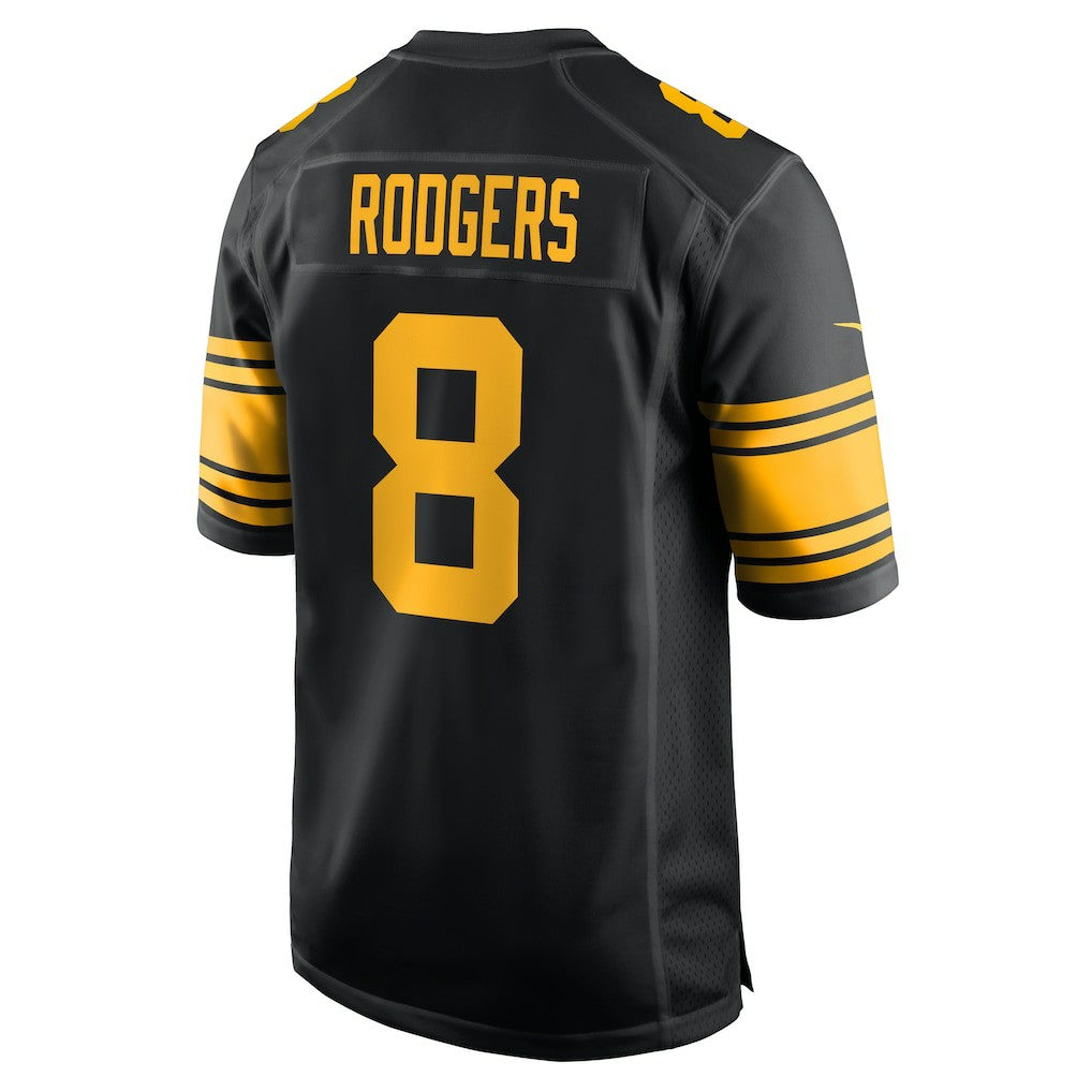 Aaron Rodgers Pittsburgh Steelers Alternate Game Jersey Black | Nike for Sale