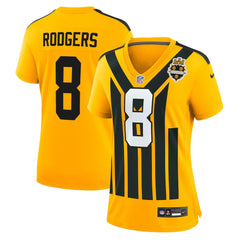 Aaron Rodgers Pittsburgh Steelers Women's Alternate 1933 Throwback Game Jersey Gold | Nike for Sale