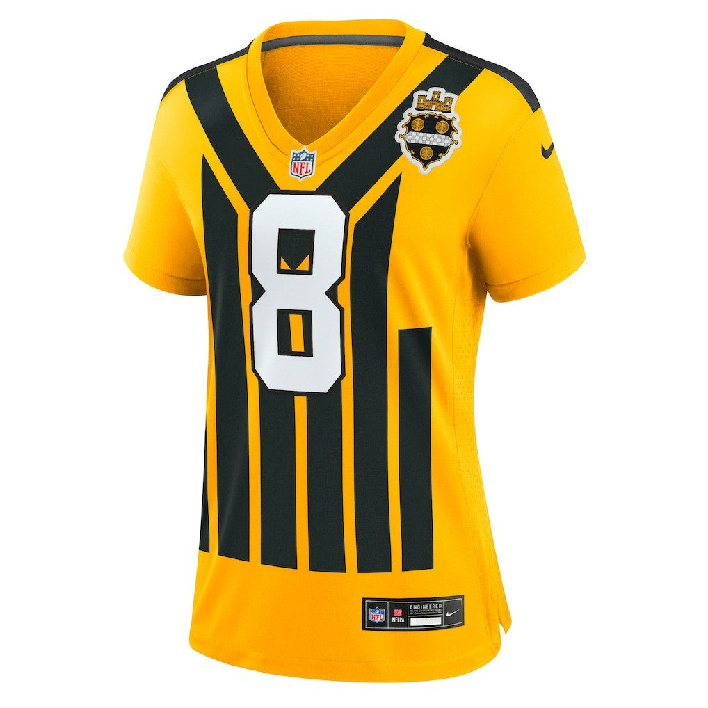 Aaron Rodgers Pittsburgh Steelers Women's Alternate 1933 Throwback Game Jersey Gold | Nike for Sale