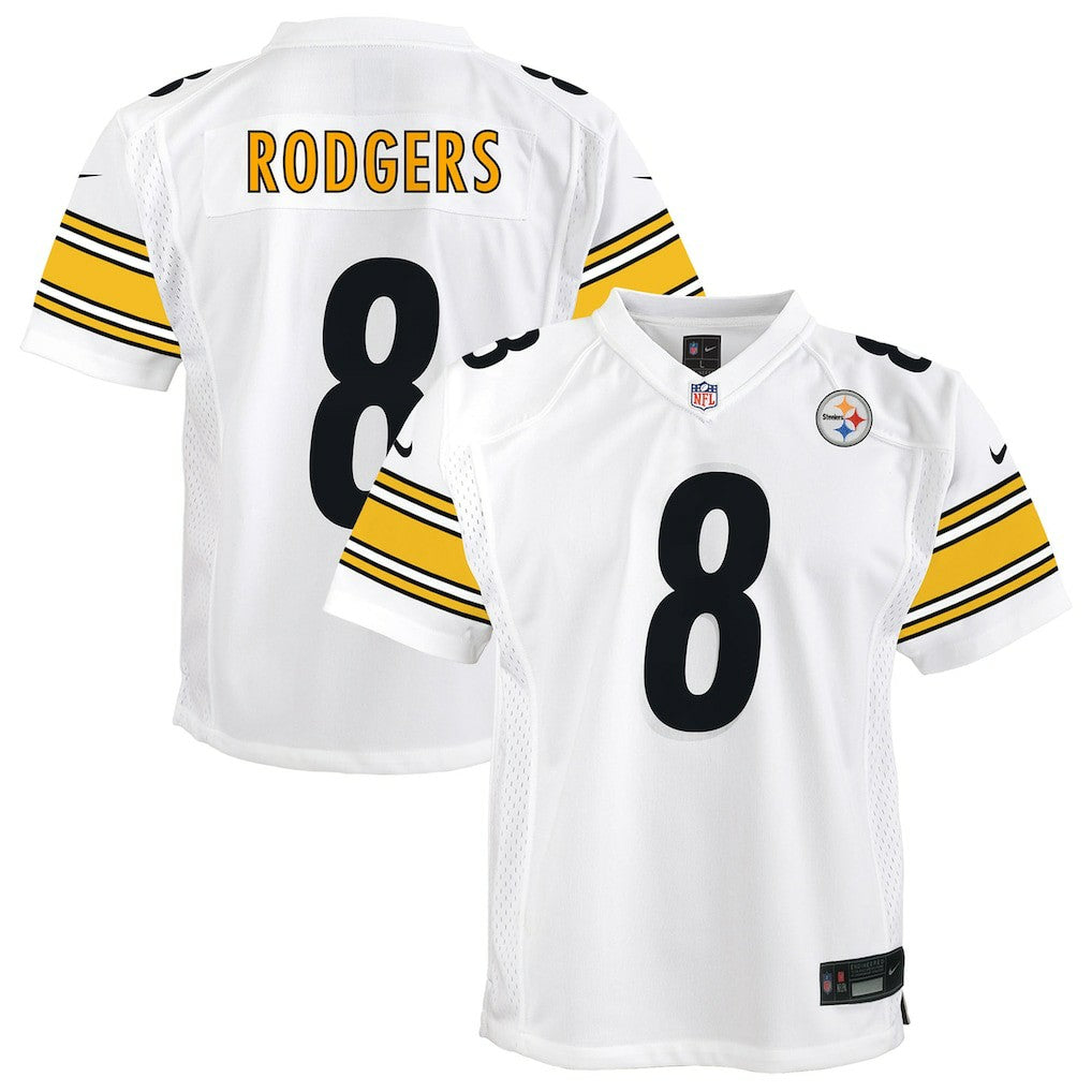 Aaron Rodgers Pittsburgh Steelers Youth Game Jersey – White | Nike for Sale