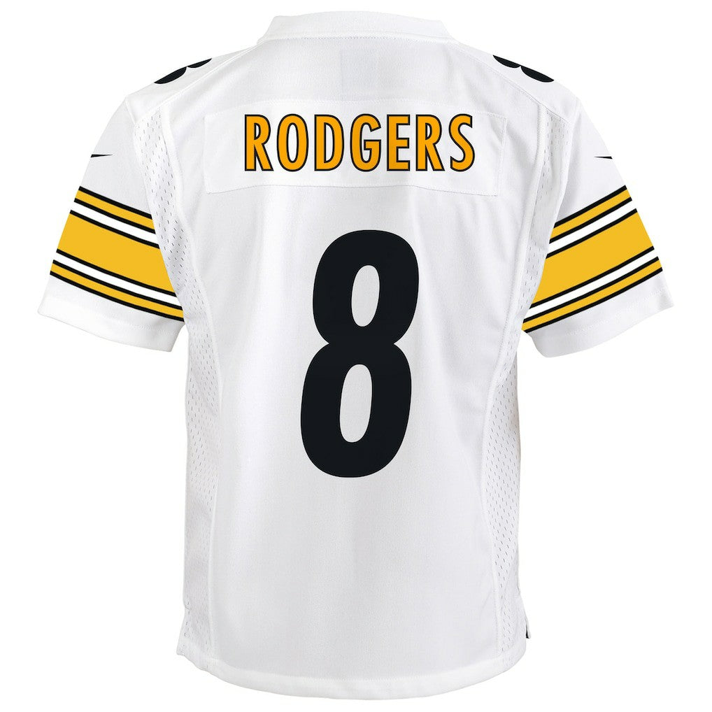 Aaron Rodgers Pittsburgh Steelers Youth Game Jersey – White | Nike for Sale