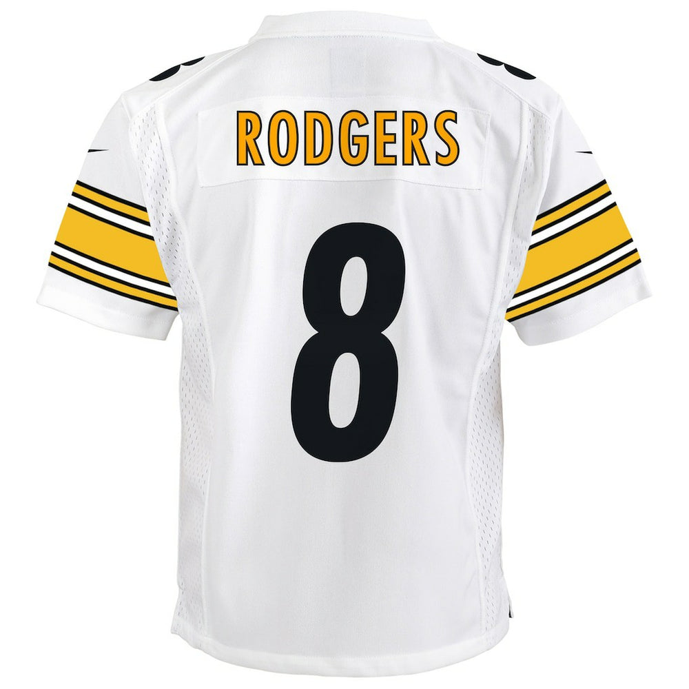 Aaron Rodgers Pittsburgh Steelers Youth Game Jersey – White | Nike for Sale