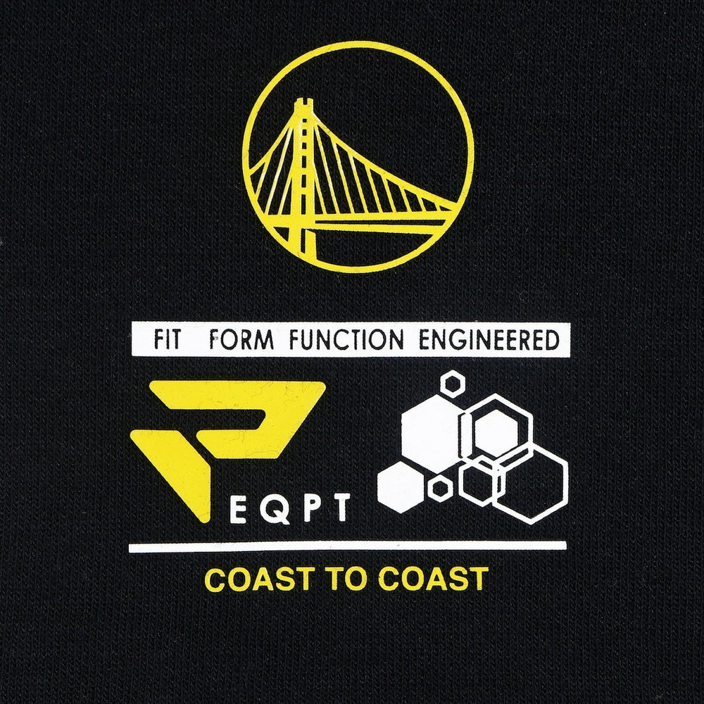 Golden State Warriors Protege Eco-Poly Interlock Fashion Tonal T-Shirt Black - NBA