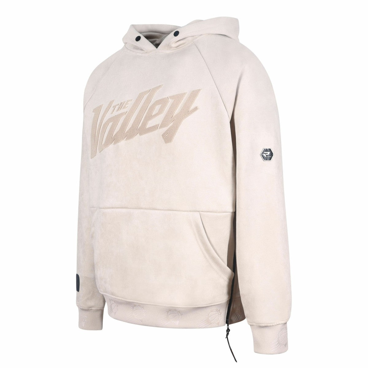 Phoenix Suns Protege Eco-Friendly Functional Suede Fashion Tonal Hoodie Cream - NBA