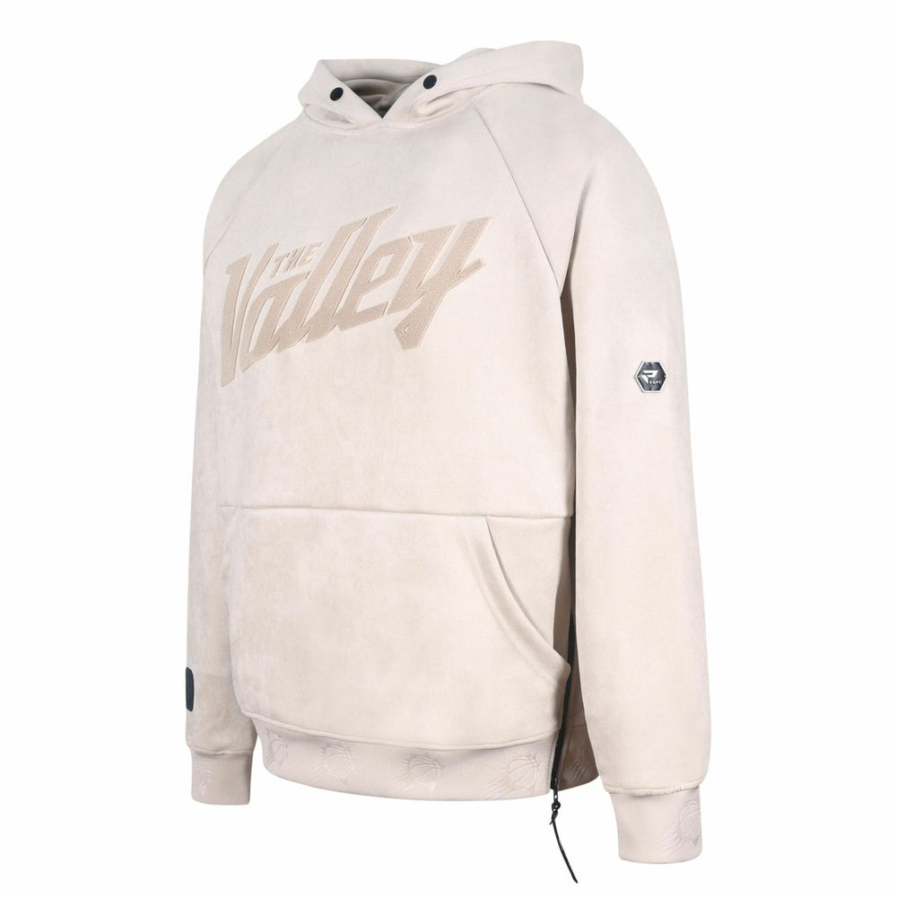 Phoenix Suns Protege Eco-Friendly Functional Suede Fashion Tonal Hoodie Cream - NBA