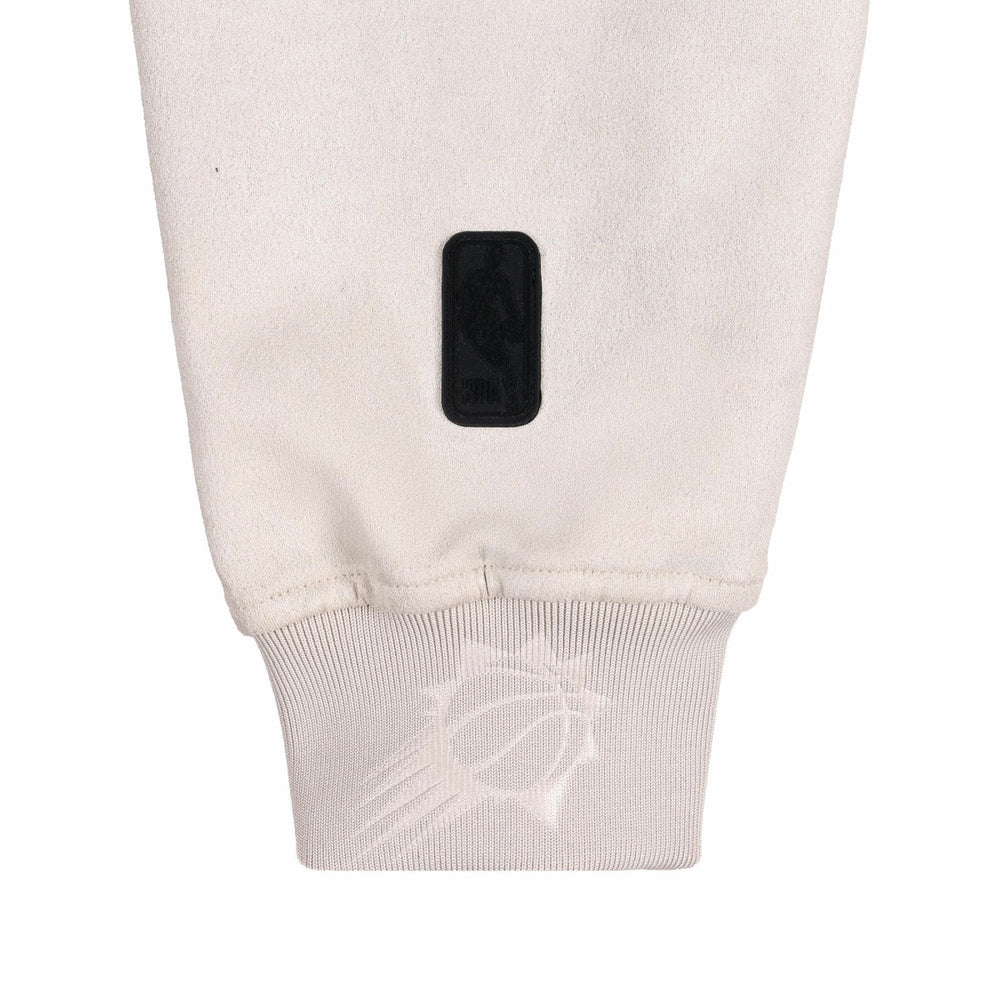 Phoenix Suns Protege Eco-Friendly Functional Suede Fashion Tonal Hoodie Cream - NBA