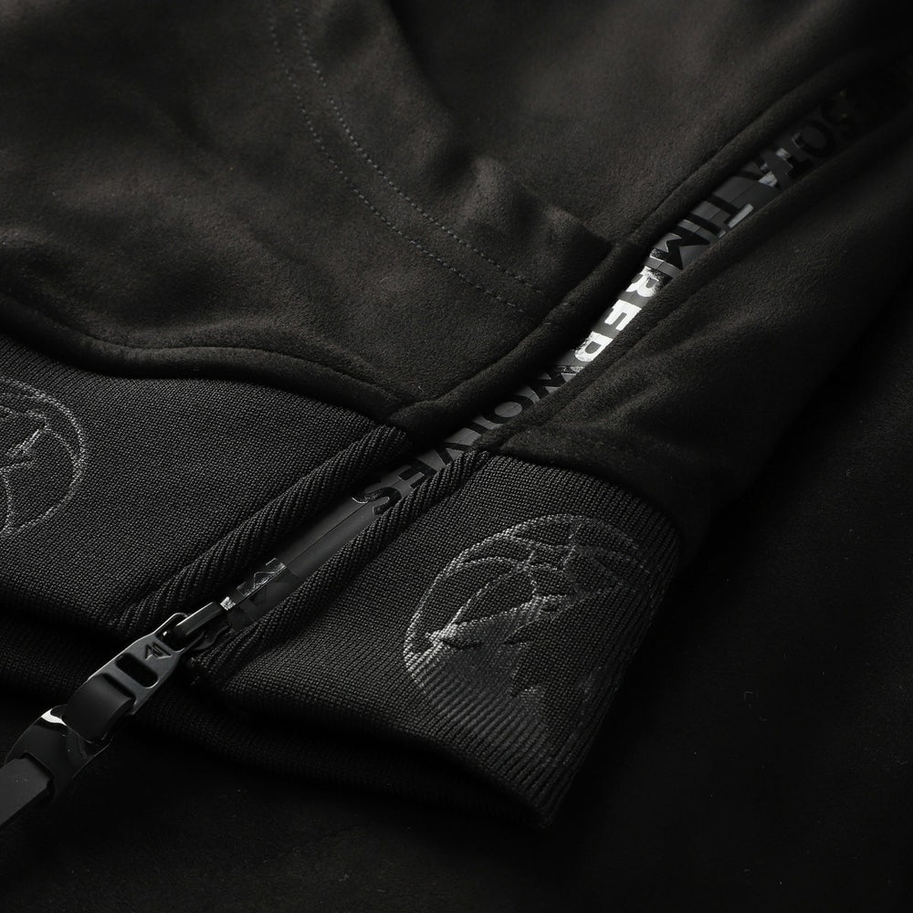 Minnesota Timberwolves Protege Eco-Friendly Functional Suede Fashion Tonal Hoodie Black - NBA