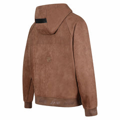 Los Angeles Lakers Protege Eco-Friendly Functional Suede Fashion Tonal Hoodie Brown - NBA