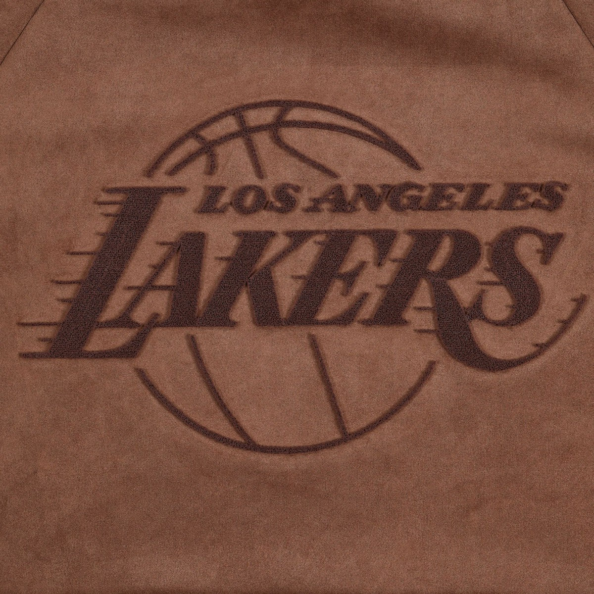 Los Angeles Lakers Protege Eco-Friendly Functional Suede Fashion Tonal Hoodie Brown - NBA