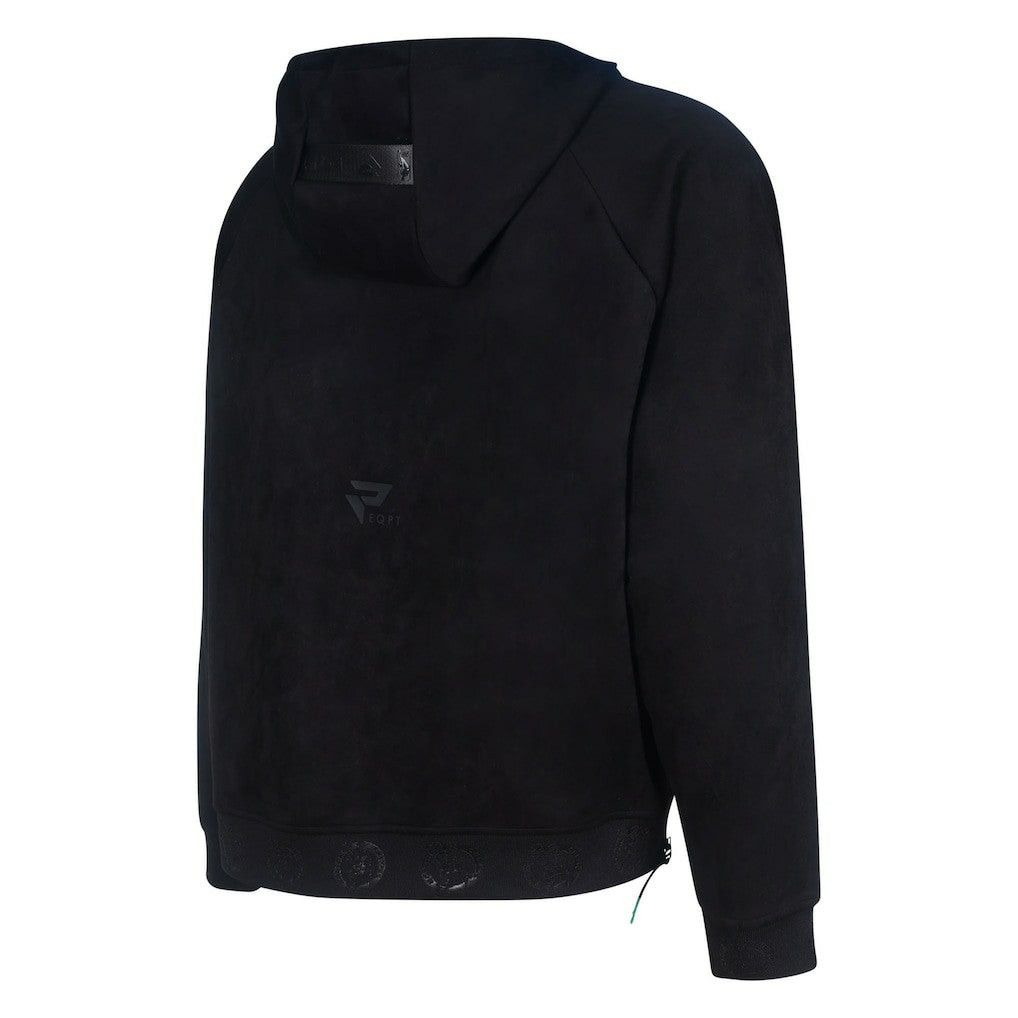 Boston Celtics Protege Eco-Friendly Functional Suede Fashion Tonal Hoodie Black - NBA