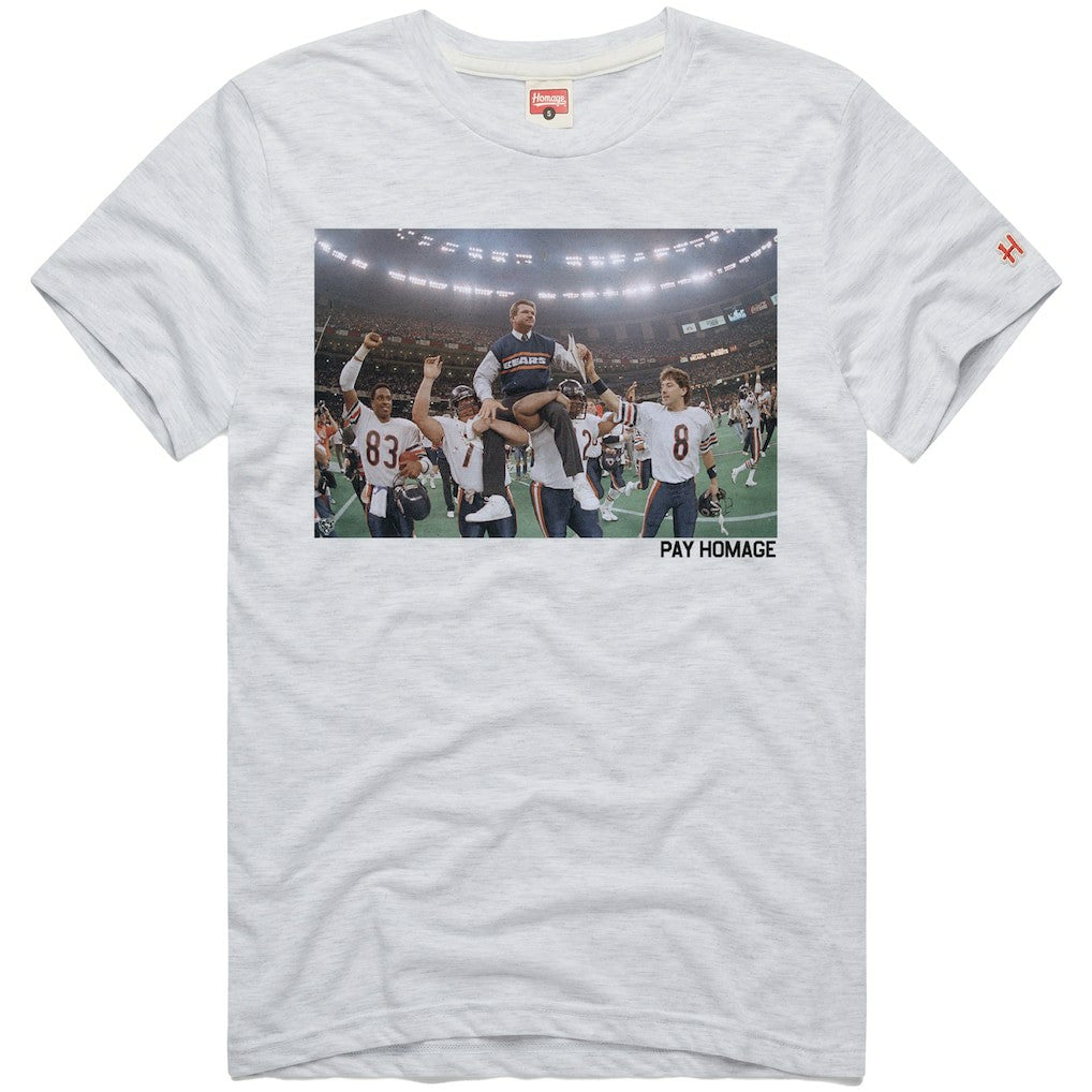 Mike Ditka Chicago Bears Homage Unisex Pay Homage Tri-Blend T-Shirt Ash | NFL