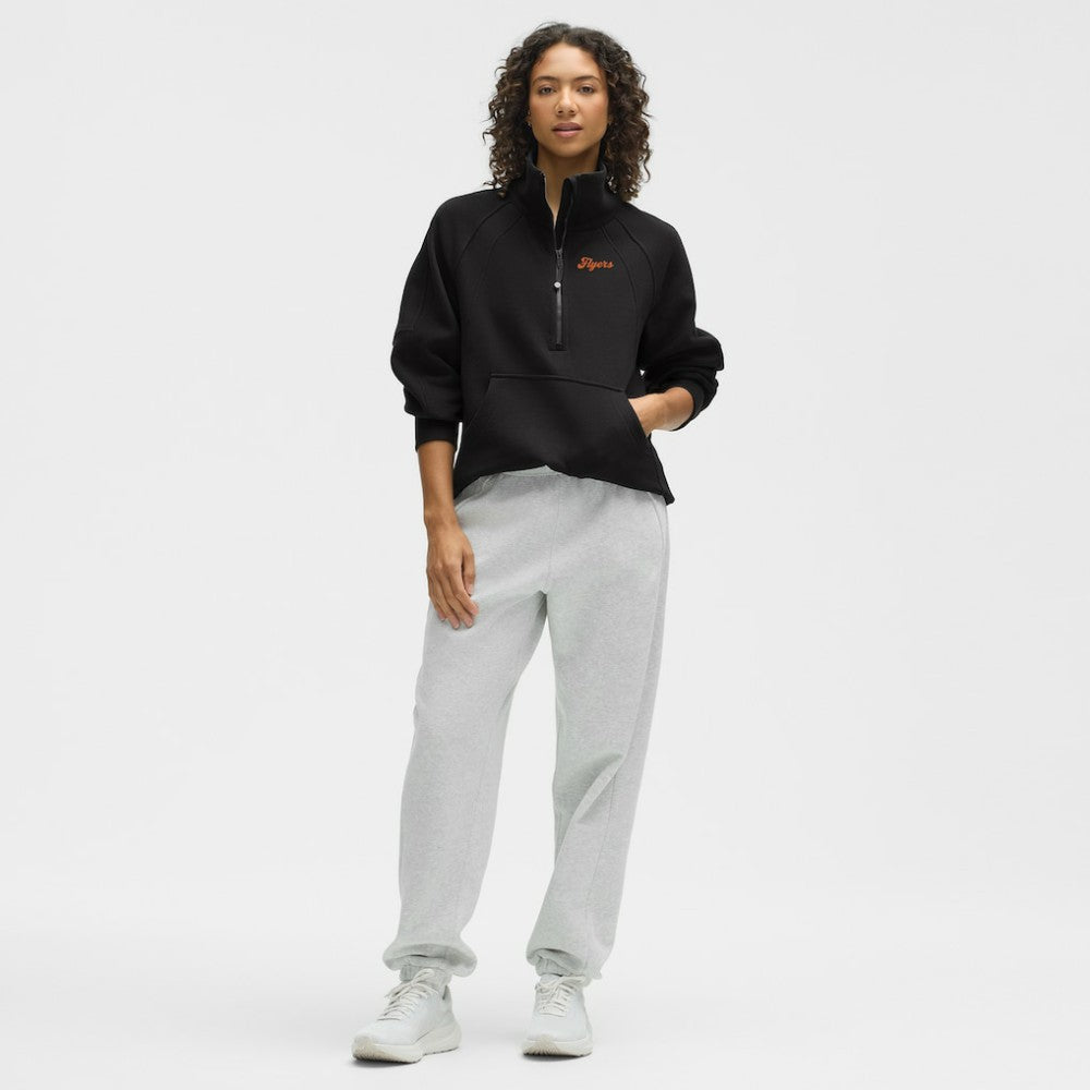 Philadelphia Flyers lululemon Women's Long Scuba Oversized Half-Zip Funnel Neck - Black - NHL