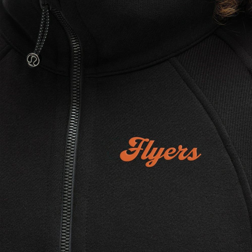 Philadelphia Flyers lululemon Women's Long Scuba Oversized Half-Zip Funnel Neck - Black - NHL