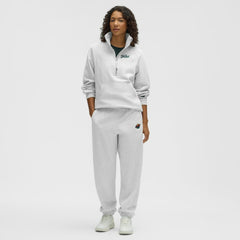 Minnesota Wild lululemon Women's Long Scuba Oversized Half-Zip Funnel Neck - Heathered Core Ultra Light Grey - NHL