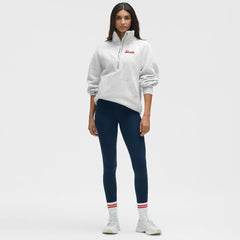 New Jersey Devils lululemon Women's Long Scuba Oversized Half-Zip Funnel Neck - Heathered Core Ultra Light Grey - NHL