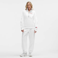 Carolina Hurricanes lululemon Women's Long Scuba Oversized Half-Zip Funnel Neck - White - NHL
