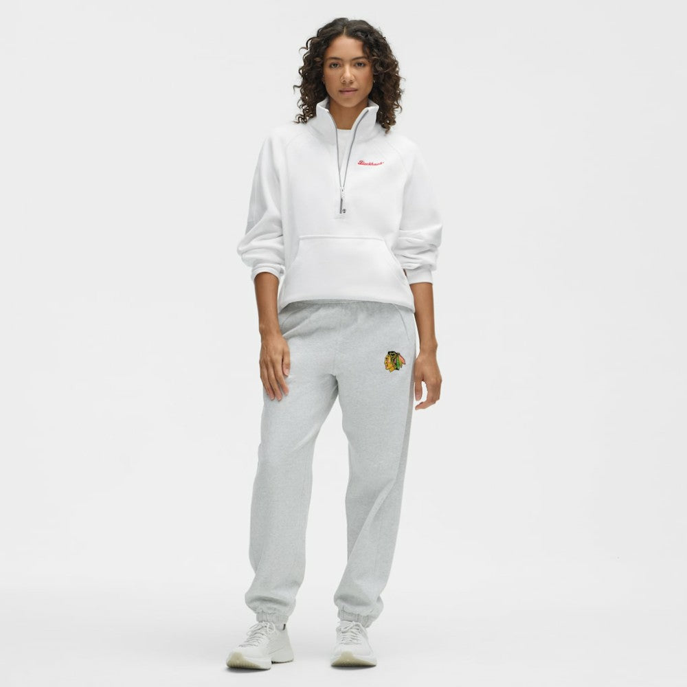 Chicago Blackhawks lululemon Women's Long Scuba Oversized Half-Zip Funnel Neck - White - NHL