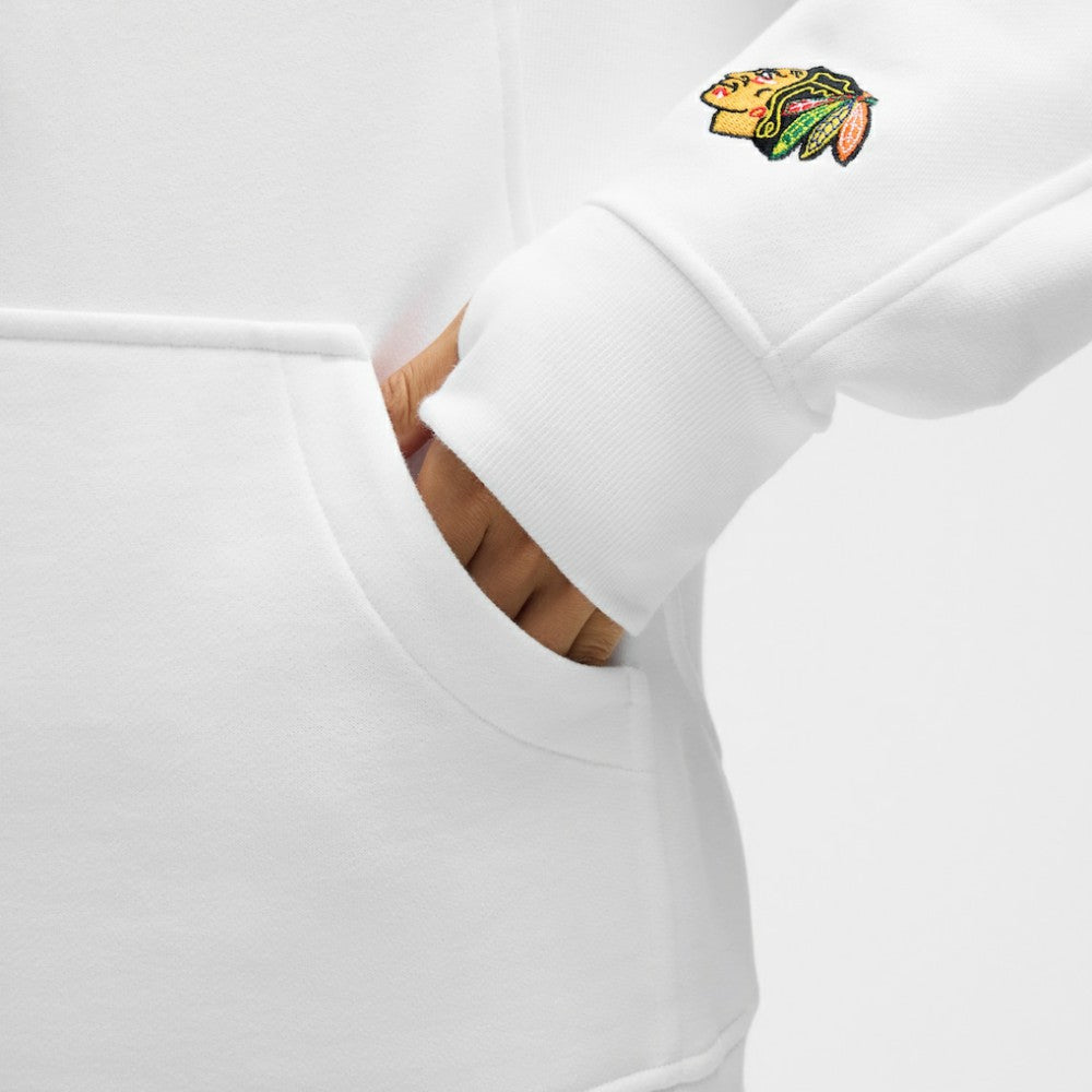 Chicago Blackhawks lululemon Women's Long Scuba Oversized Half-Zip Funnel Neck - White - NHL