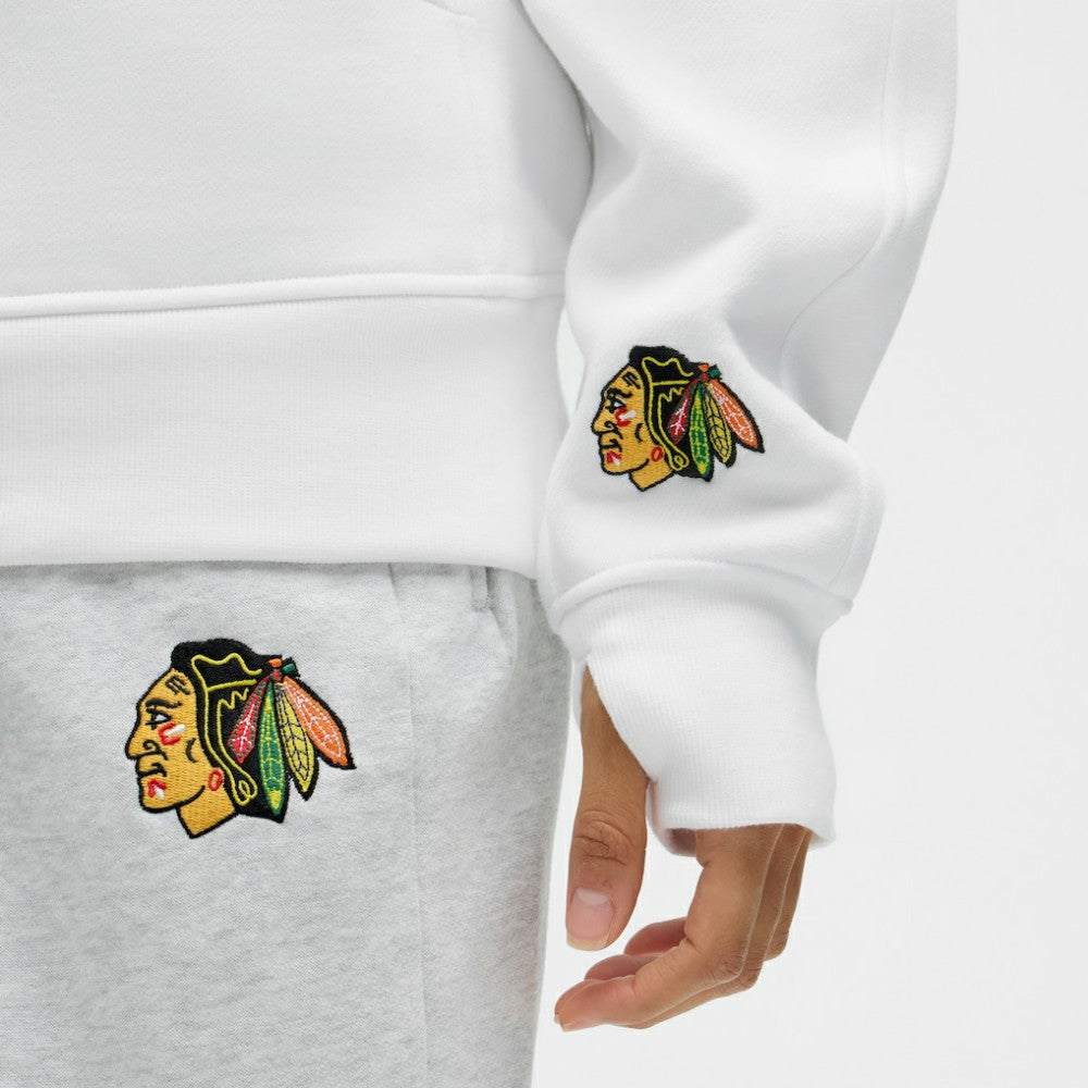 Chicago Blackhawks lululemon Women's Long Scuba Oversized Half-Zip Funnel Neck - White - NHL