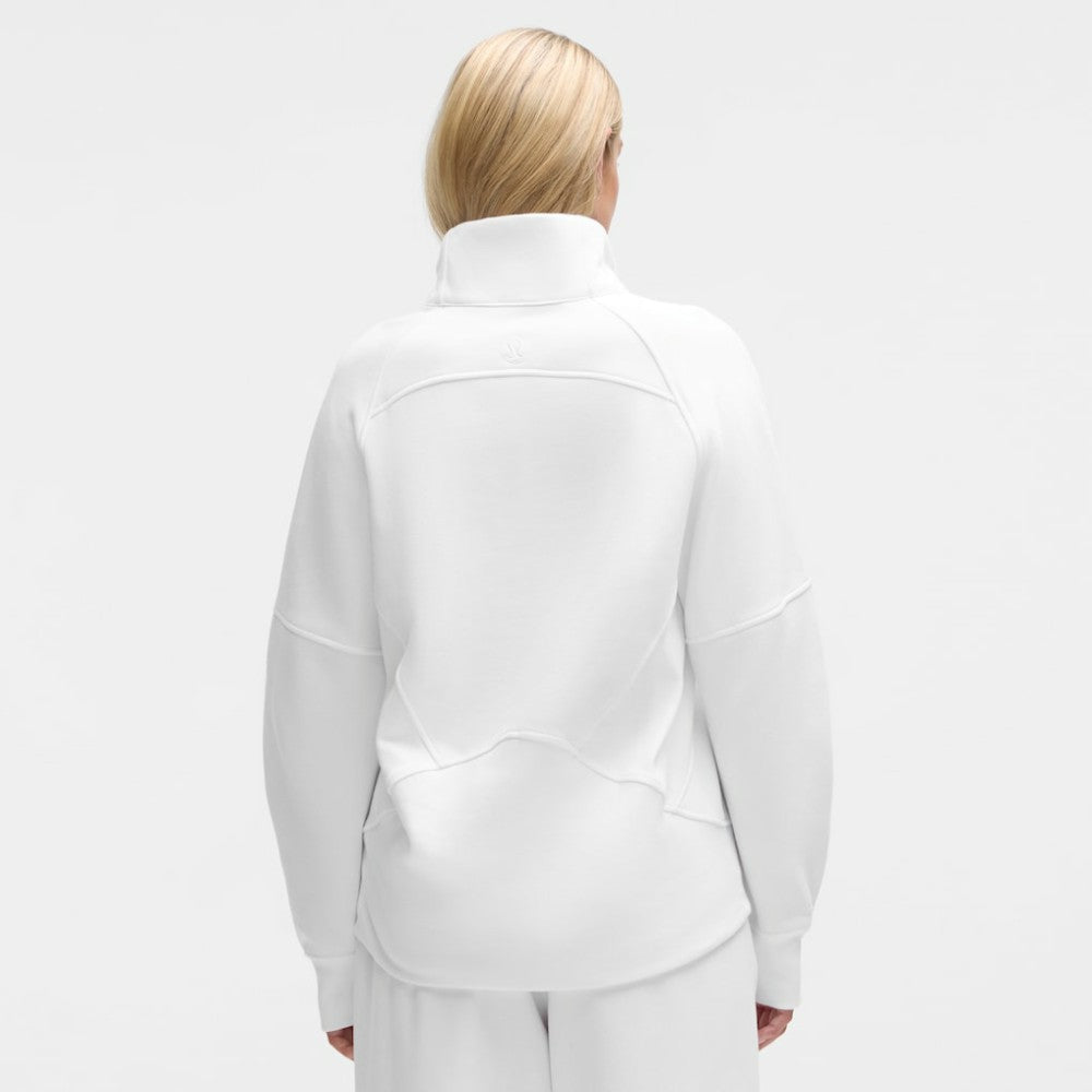 Colorado Avalanche lululemon Women's Long Scuba Oversized Half-Zip Funnel Neck - White - NHL