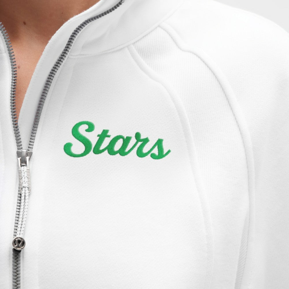 Dallas Stars lululemon Women's Long Scuba Oversized Half-Zip Funnel Neck - White - NHL