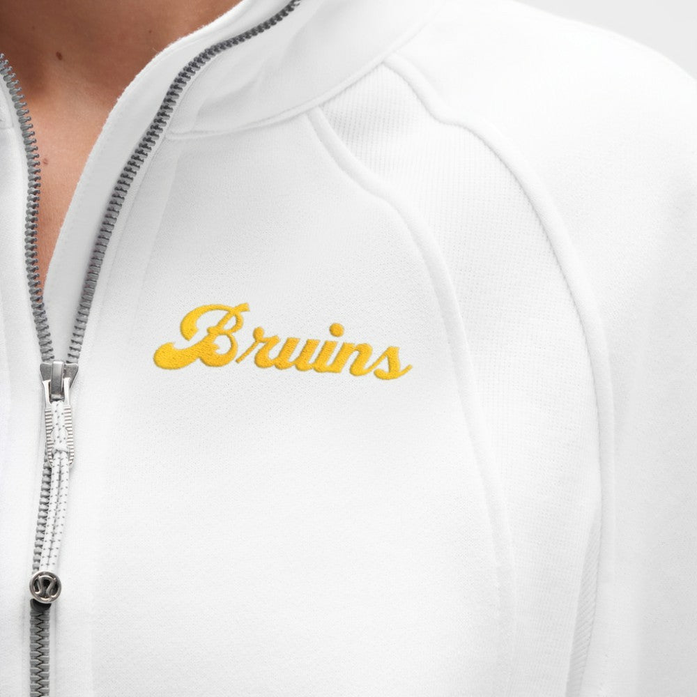 Boston Bruins lululemon Women's Long Scuba Oversized Half-Zip Funnel Neck - White - NHL