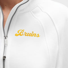 Boston Bruins lululemon Women's Long Scuba Oversized Half-Zip Funnel Neck - White - NHL