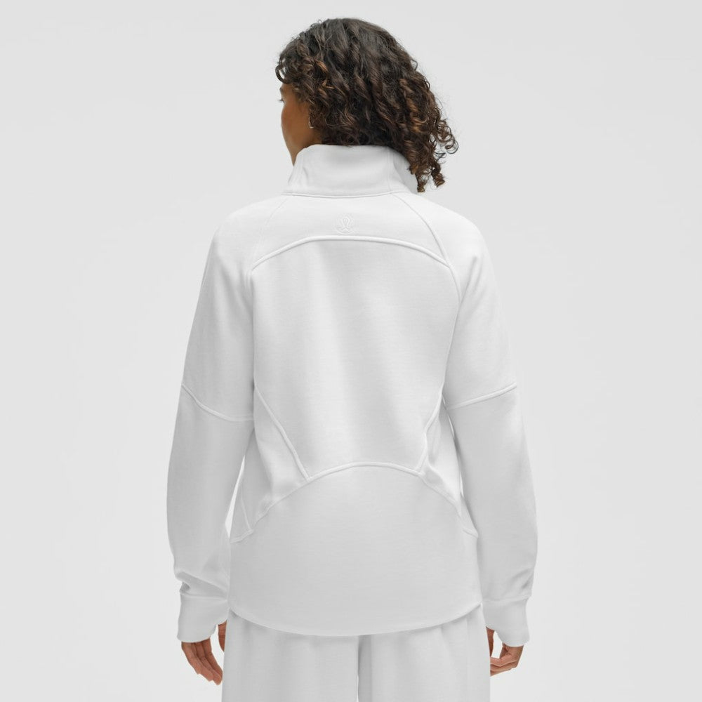 Minnesota Wild lululemon Women's Long Scuba Oversized Half-Zip Funnel Neck - White - NHL