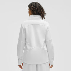 Minnesota Wild lululemon Women's Long Scuba Oversized Half-Zip Funnel Neck - White - NHL
