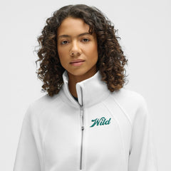 Minnesota Wild lululemon Women's Long Scuba Oversized Half-Zip Funnel Neck - White - NHL