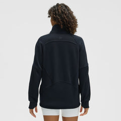 Toronto Maple Leafs lululemon Women's Long Scuba Oversized Half-Zip Funnel Neck - True Navy - NHL
