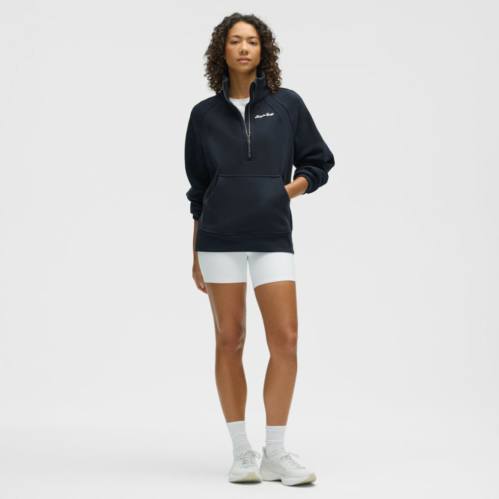 Toronto Maple Leafs lululemon Women's Long Scuba Oversized Half-Zip Funnel Neck - True Navy - NHL