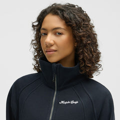 Toronto Maple Leafs lululemon Women's Long Scuba Oversized Half-Zip Funnel Neck - True Navy - NHL