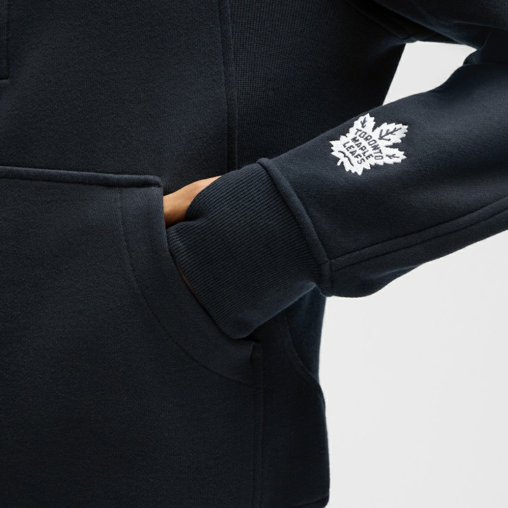 Toronto Maple Leafs lululemon Women's Long Scuba Oversized Half-Zip Funnel Neck - True Navy - NHL