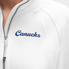 Vancouver Canucks lululemon Women's Long Scuba Oversized Half-Zip Funnel Neck - White - NHL