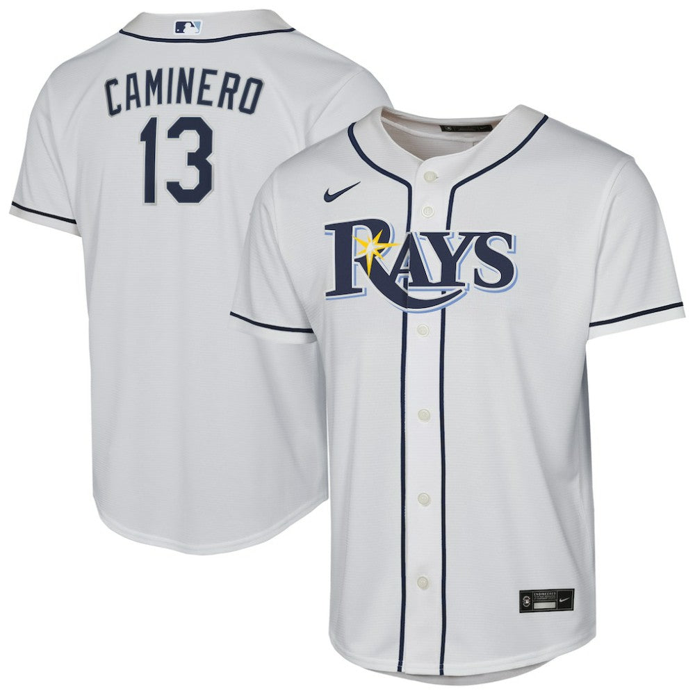 Junior Caminero Tampa Bay Rays Nike Youth Home Replica Player Jersey - MLB