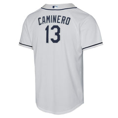 Junior Caminero Tampa Bay Rays Nike Youth Home Replica Player Jersey - MLB