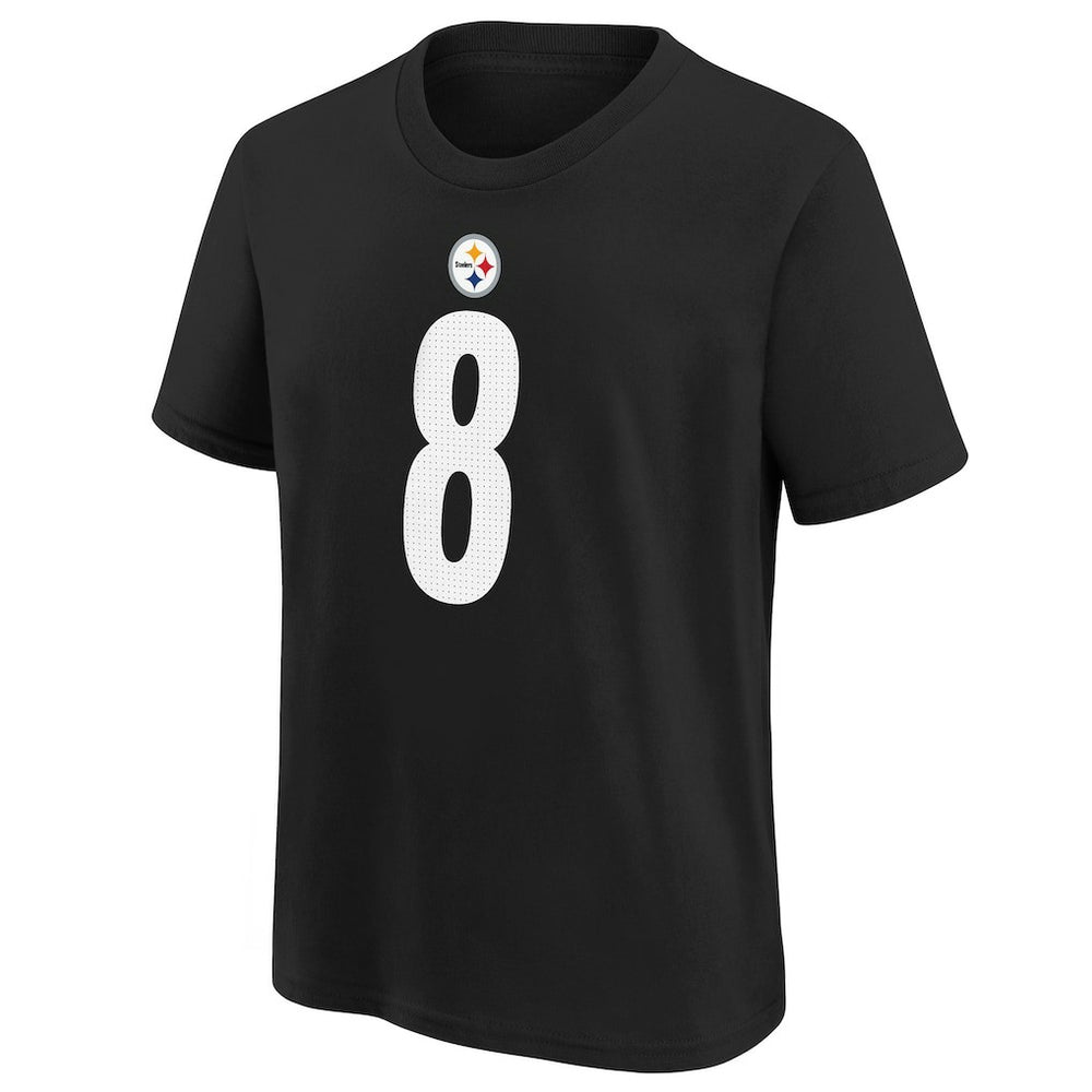 Aaron Rodgers Pittsburgh Steelers Youth Player Name & Number T-Shirt Black | NFL