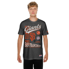 San Francisco Giants New Era  Oversized Throwback Distressed T-Shirt - MLB