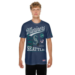 Seattle Mariners New Era  Oversized Throwback Distressed T-Shirt - MLB