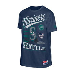 Seattle Mariners New Era  Oversized Throwback Distressed T-Shirt - MLB