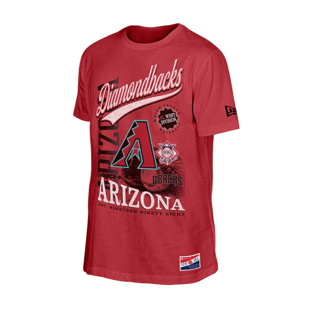Arizona Diamondbacks New Era  Oversized Throwback Distressed T-Shirt - MLB