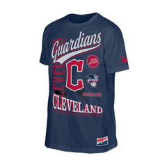 Cleveland Guardians New Era  Oversized Throwback Distressed T-Shirt - MLB