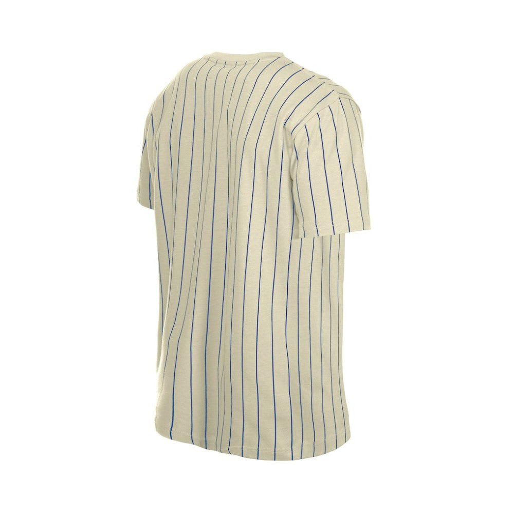Atlanta Braves New Era Throwback Meshback Pinstripe T-Shirt - MLB