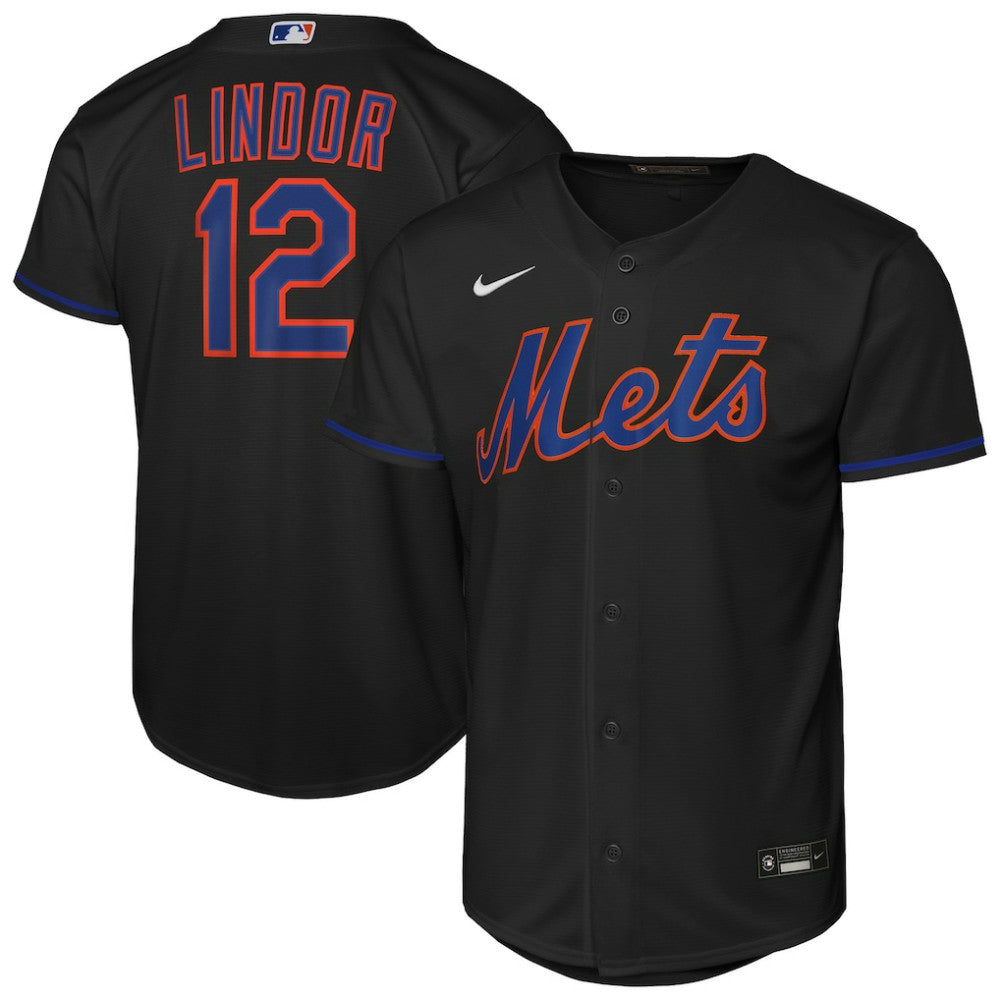Francisco Lindor New York Mets Nike Youth Alternate Replica Jersey - MLB