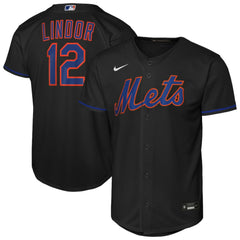 Francisco Lindor New York Mets Nike Youth Alternate Replica Jersey - MLB