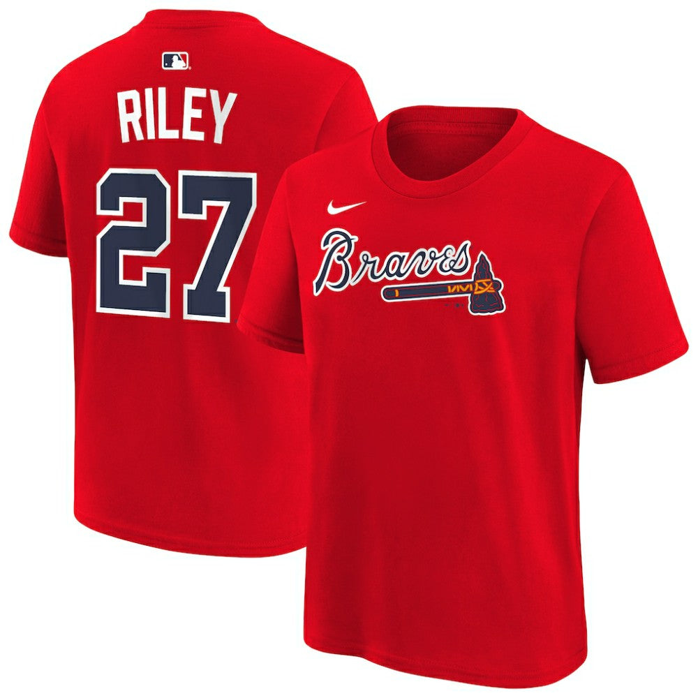 Austin Riley Atlanta Braves Nike Youth Name & Number T-Shirt - MLB