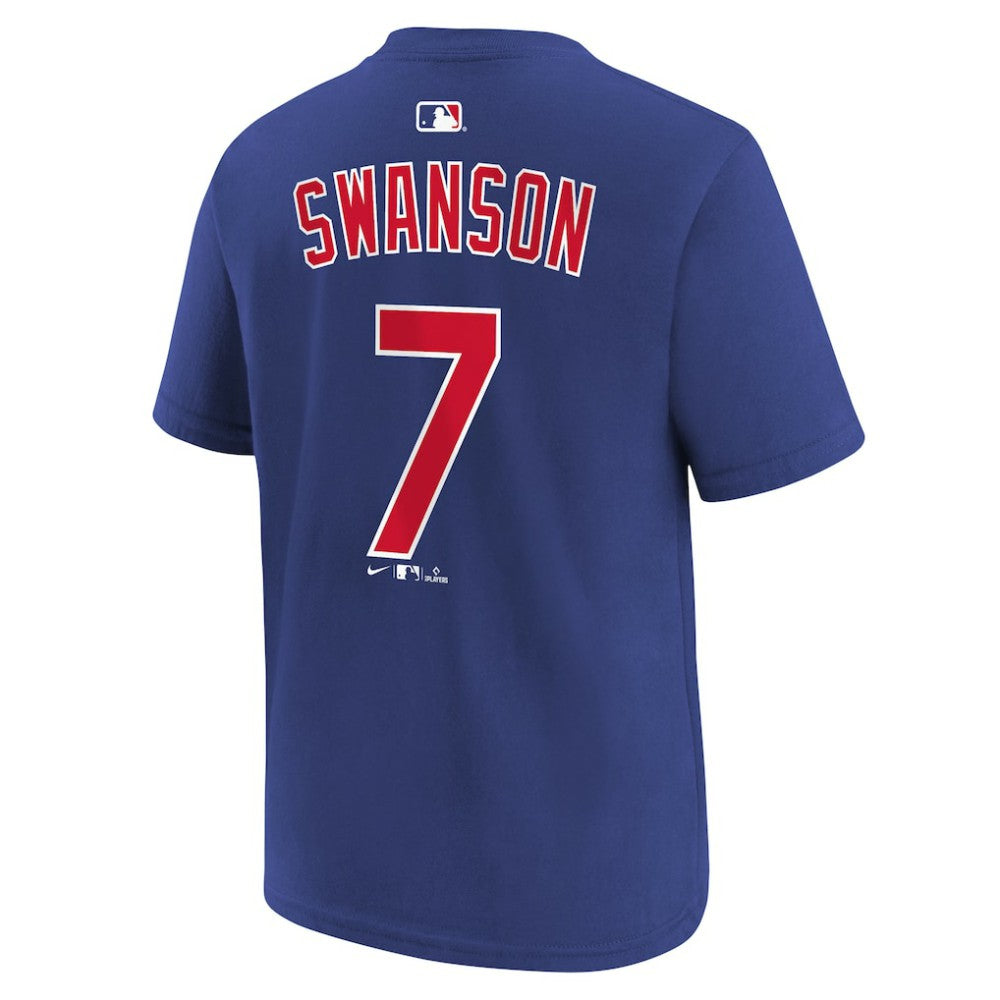 Dansby Swanson Chicago Cubs Nike Youth Name & Number T-Shirt - MLB
